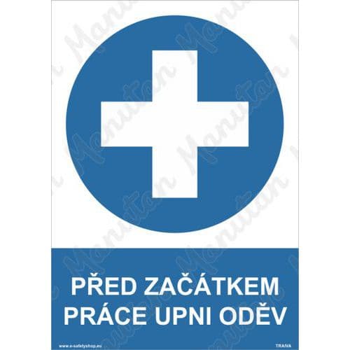 Příkazové tabulky - Před začátkem práce upni oděv