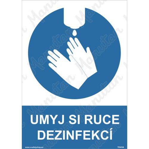 Příkazové tabulky - Umyj si ruce dezinfekcí