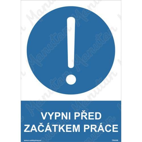 Příkazové tabulky - Vypni před začátkem práce