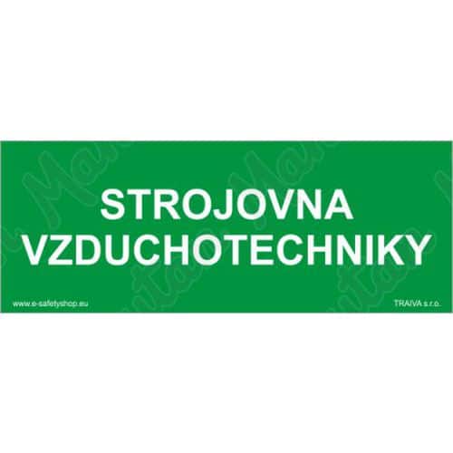 Tabulky bezpečí - Strojovna vzduchotechniky