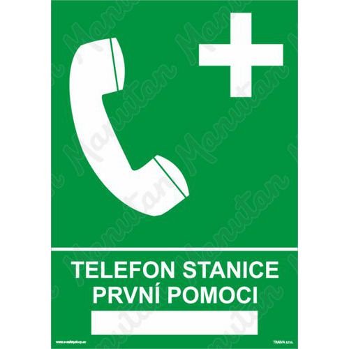 Tabulky bezpečí - Telefon stanice první pomoci