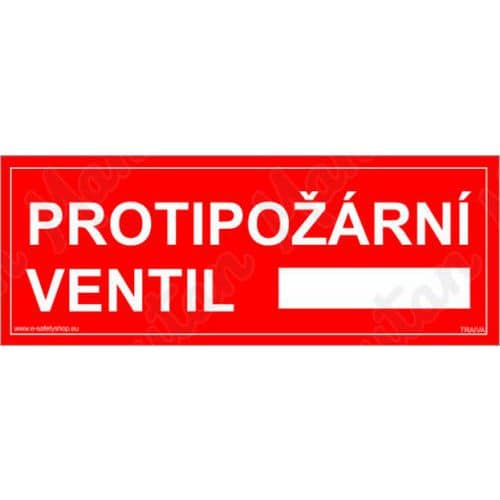 Požární tabulky - Protipožární ventil