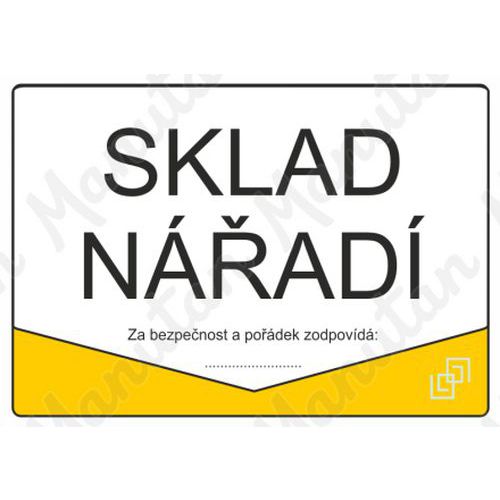 Informační tabulky - Sklad nářadí