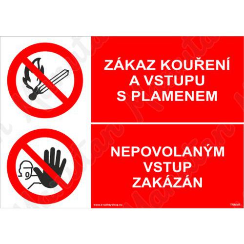 Zákazové tabulky - Zákaz kouření a vstupu s plamenem