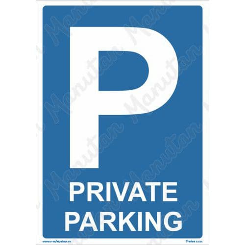 Příkazové tabulky - Private parking