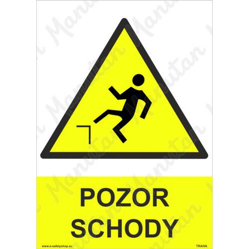 Výstražné tabulky - Pozor schody