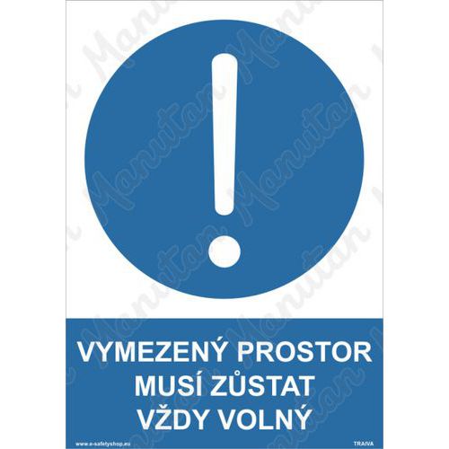 Příkazové tabulky - Vymezený prostor musí zůstat vždy volný