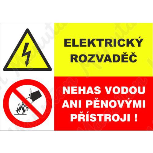 Výstražné tabulky - Elektrický rozvaděč