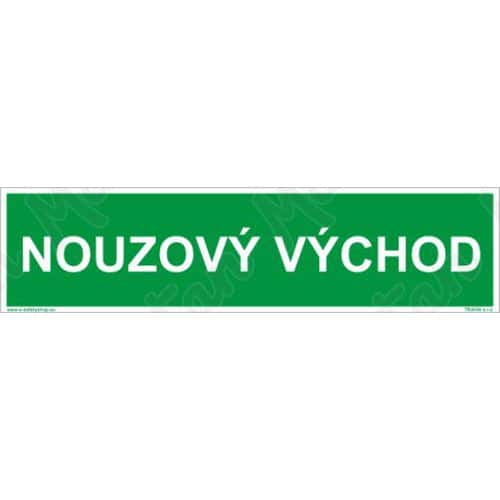 Tabulky bezpečí - Nouzový východ