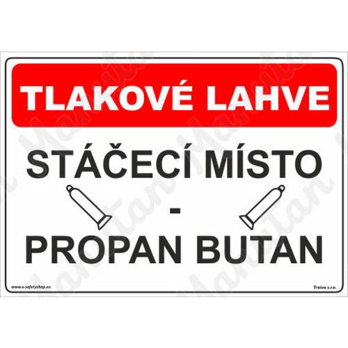 Informační tabulky - Stáčecí místo propan butan