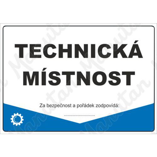 Informační tabulky - Technická místnost