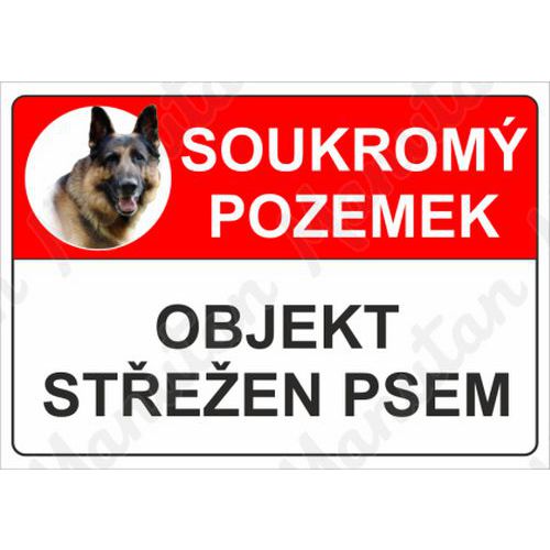 Výstražné tabulky - Objekt střežen psem