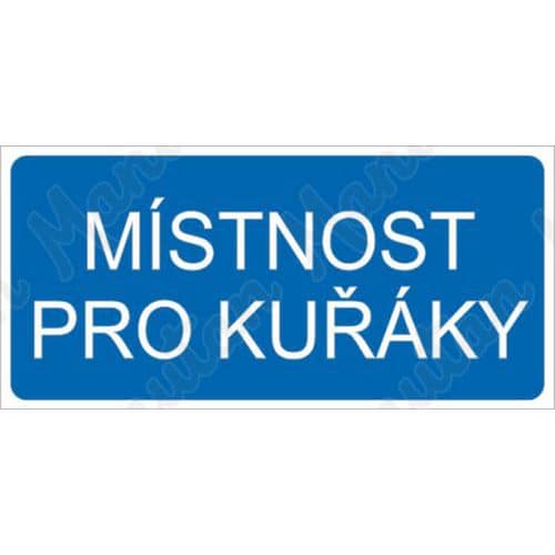 Informační tabulky - Místnost pro kuřáky