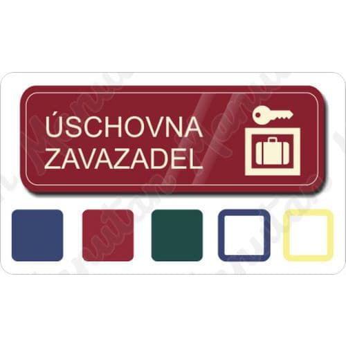 Informační tabulky - Úschovna zavazadel