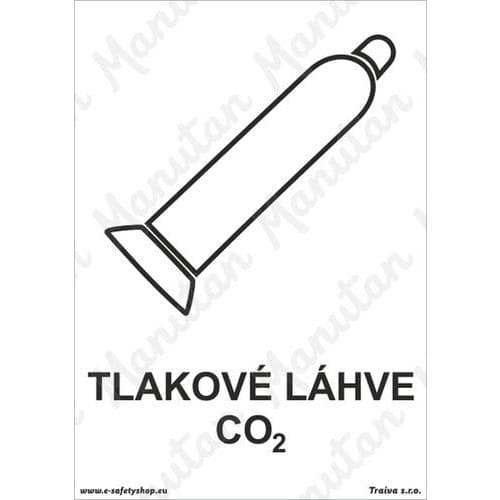 Informační tabulky - Tlakové láhve CO2