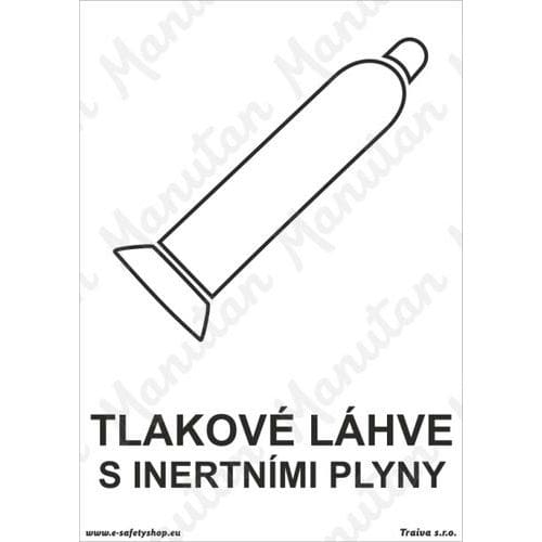 Informační tabulky - Tlakové láhve s inertními plyny