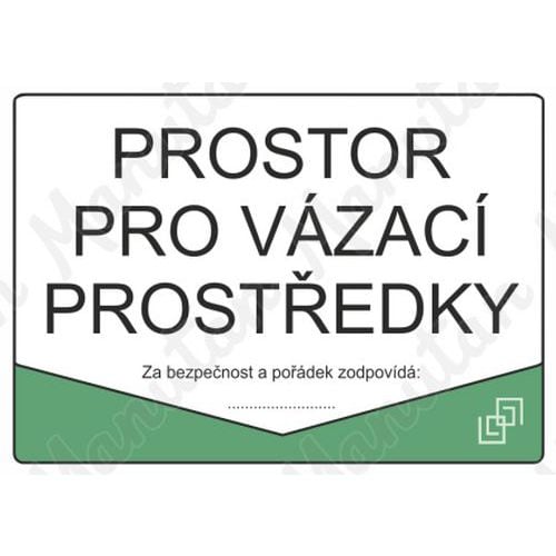 Informační tabulky - Prostor pro vázací prostředky