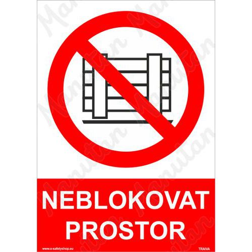 Zákazové tabulky - Neblokovat prostor