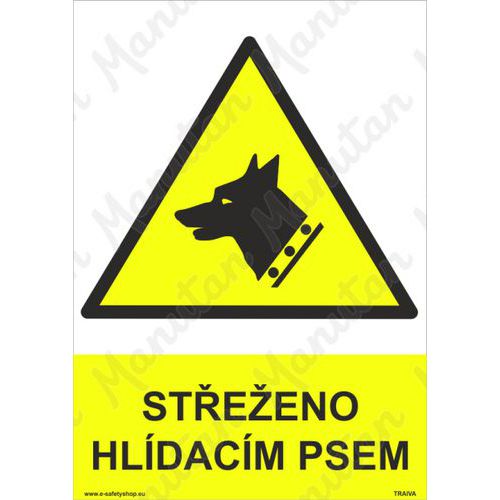 Výstražné tabulky - Střeženo hlídacím psem