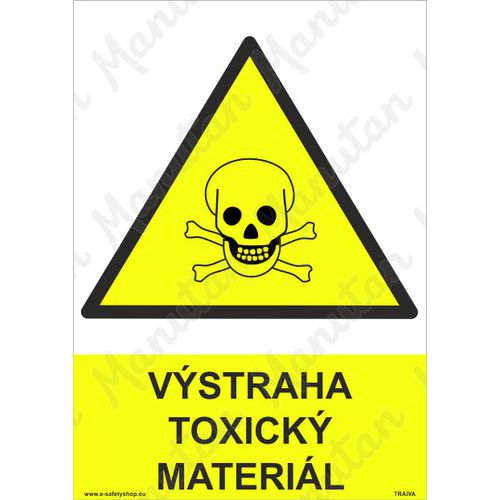 Výstražné tabulky - Výstraha toxický materiál