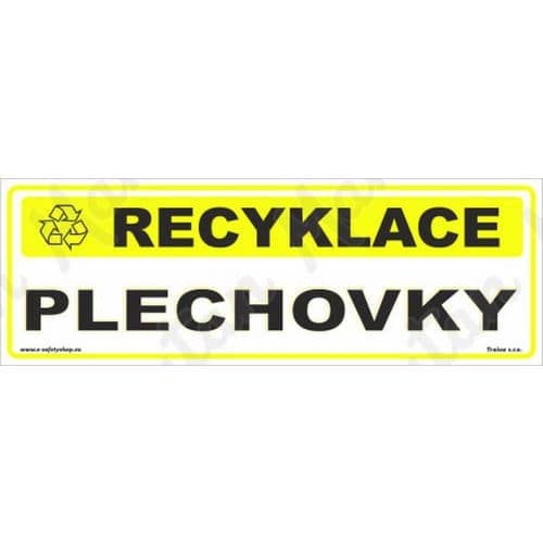 Informační tabulky - Recyklace plechovky