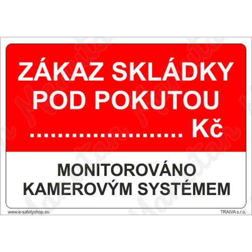 Zákazové tabulky - Zákaz skládky pod pokutou