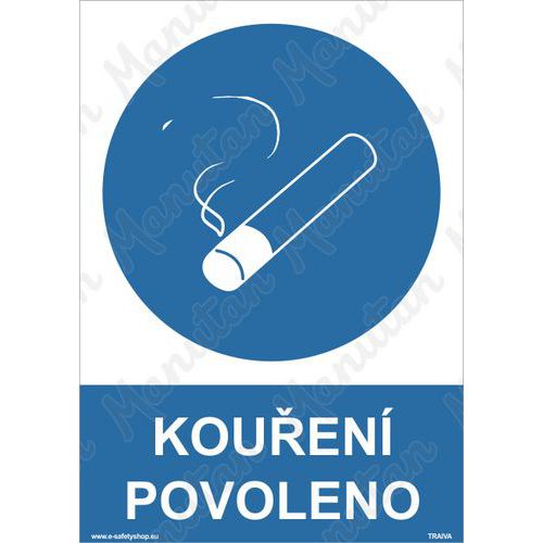 Příkazové tabulky - Kouření povoleno