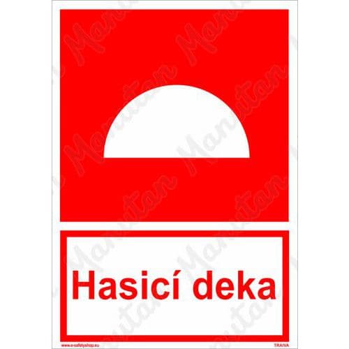 Požární tabulky - Hasicí deka