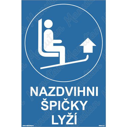 Příkazové tabulky - Nazdvihni špičky lyží