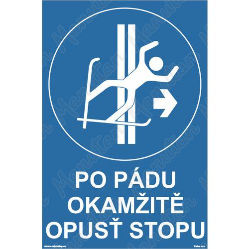 Příkazové tabulky - Po pádu okamžitě opusť stopu