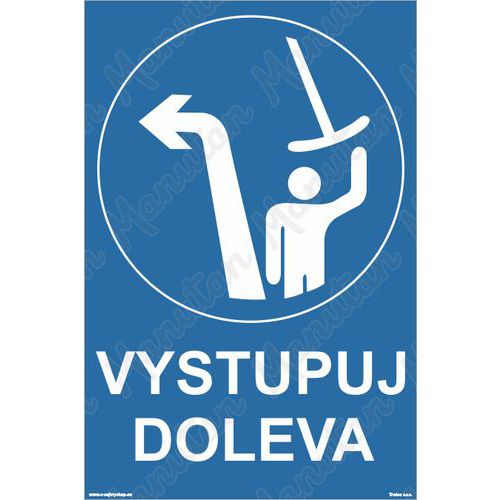 Příkazové tabulky - Vystupuj doleva