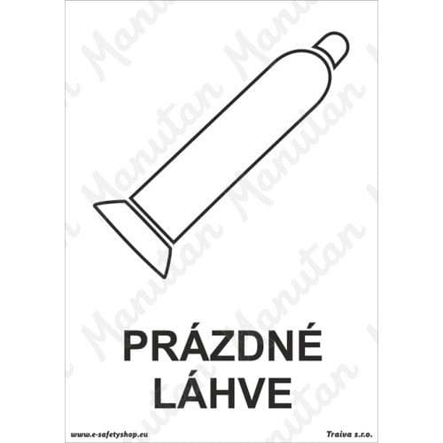 Informační tabulky - Prázdné láhve