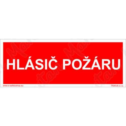 Požární tabulky, fotoluminiscenční - Hlásič požáru