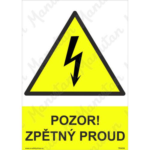 Výstražné tabulky - Pozor zpětný proud