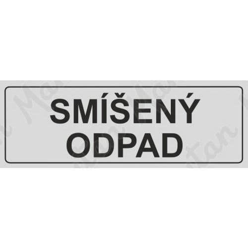 Informační tabulky - Recyklace smíšený odpad