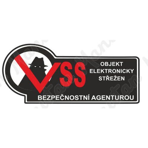 Informační tabulka - Objekt elektronicky střežen