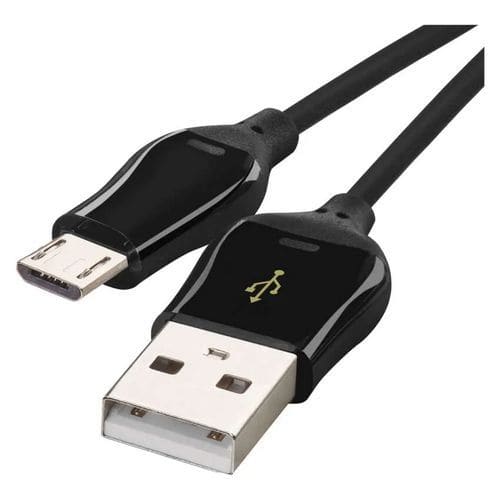 Rychlonabíjecí a datový kabel, USB-A 2.0/micro USB-B 2.0, Quick Charge, 1 m, černý