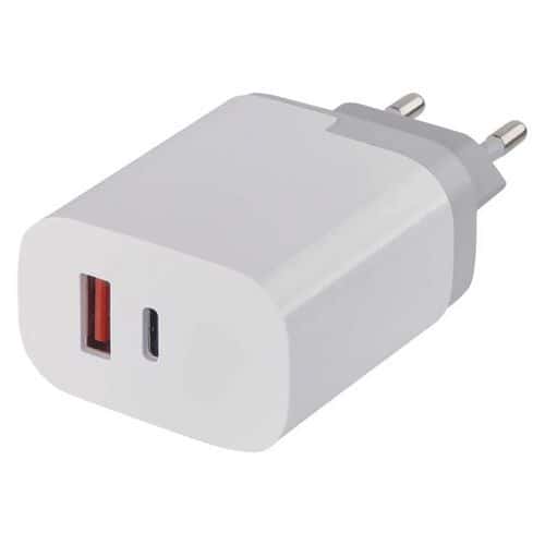 Univerzální USB adaptér PD, do sítě, 1,5 - 3,0A (30W) max.