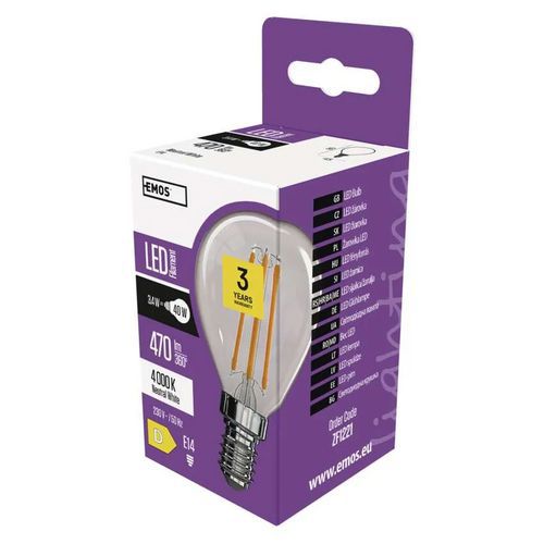 LED žárovky Filament Mini Globe, patice E14, 3,4 W