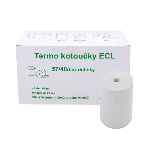 Kotoučky do pokladny termocitlivé ECL, EET