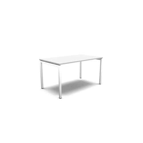 Rovné kancelářské stoly MOON U, 140 x 80 x 74 cm, rovné provedení