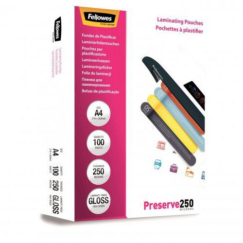 Laminovací fólie Fellowes A4 250 mic lesklé