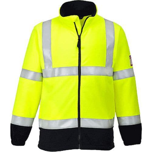 Fleece nehořalavá FR antistatická Hi-Vis, žlutá