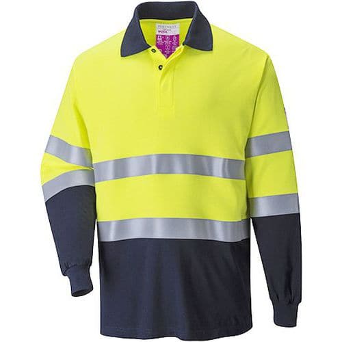 Polokošile Flame Resistant Anti-Static Two Tone, modrá/žlutá