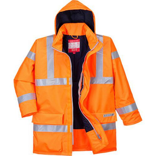 Bunda Bizflame Rain Hi-Vis Antistatic FR, oranžová