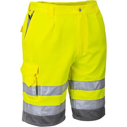 Reflexní kraťasy Hi-Vis, žlutá/šedá