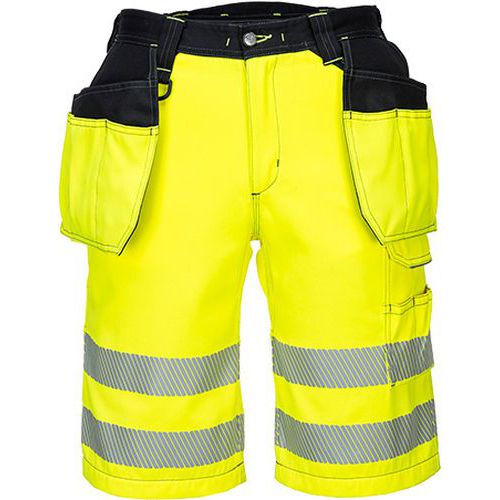 Reflexní kraťasy PW3 Hi-Vis Holster, žlutá/černá