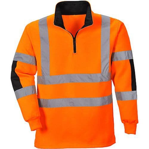 Reflexní mikina Xenon Rugby Hi-Vis, oranžová