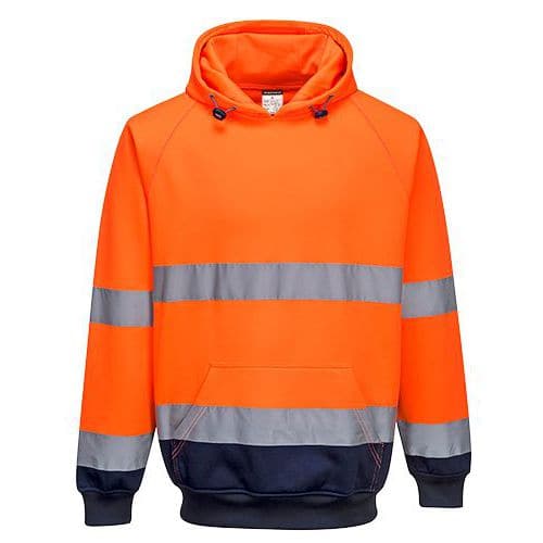 Reflexní mikina Elfi Hi-Vis, oranžová/modrá