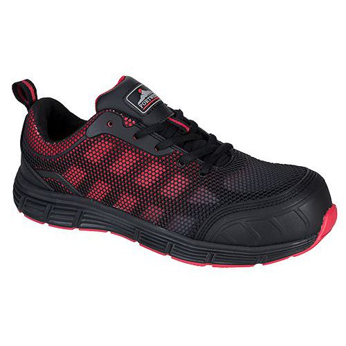 Obuv Portwest Compositelite Ogwen Low Cut Trainer S1P, červená/černá